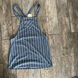 Jumper dress, stripe blue , overall dress